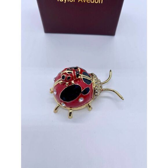 Taylor Avedon Lady Bug Jewelry/ Trinket Box - Picture 3 of 5